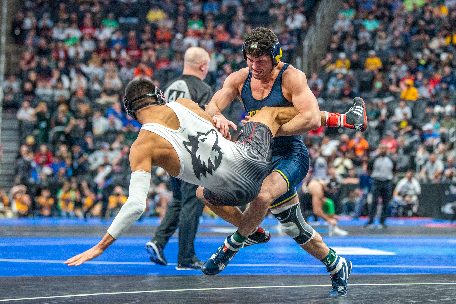 Michigan wrestling in third place after day one of NCAA Tournament
