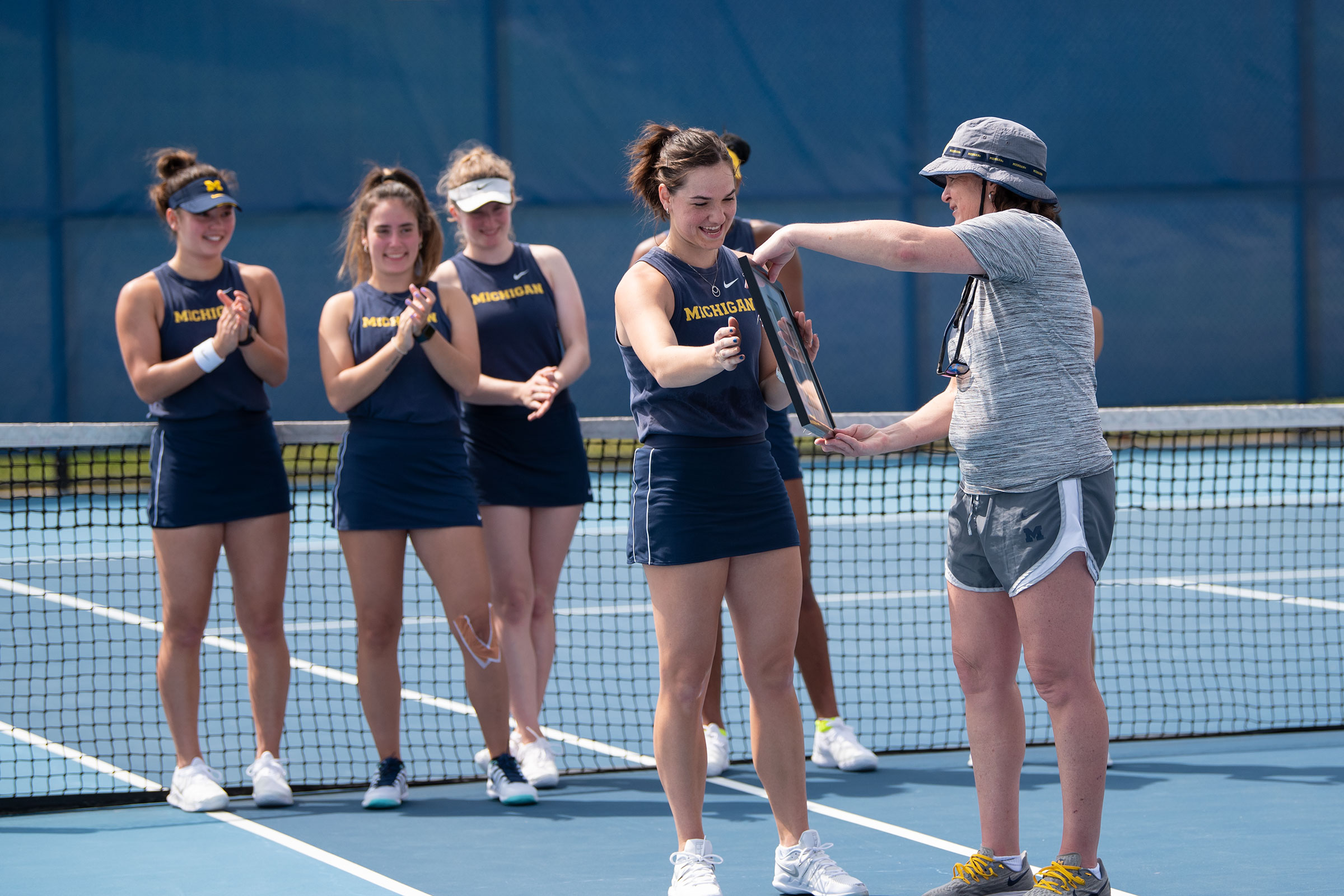 Michigan tennis escape early doubles trouble in 4-1 victory