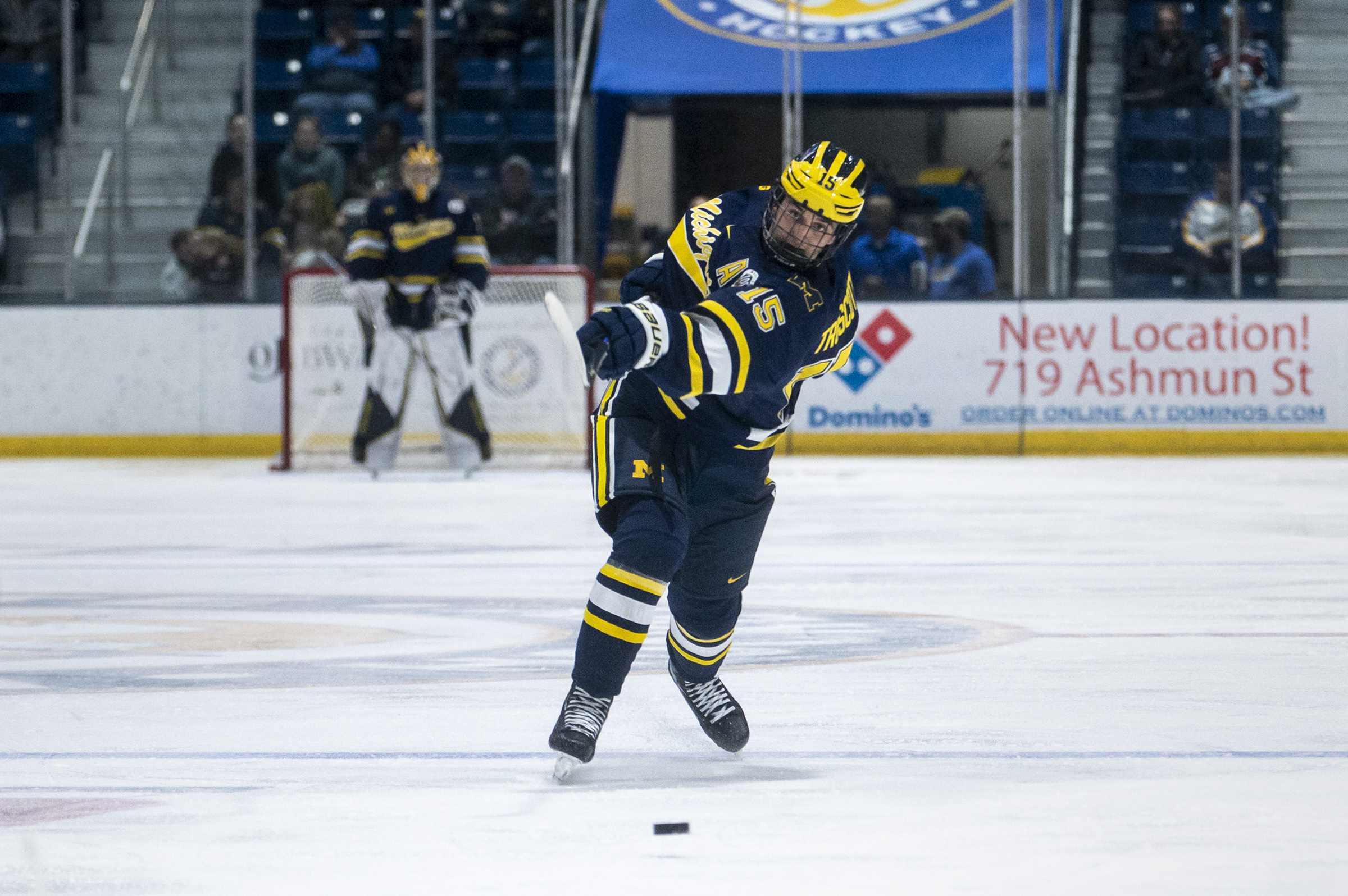 Truscotts do-it-all play boosts Michigan hockey to victory
